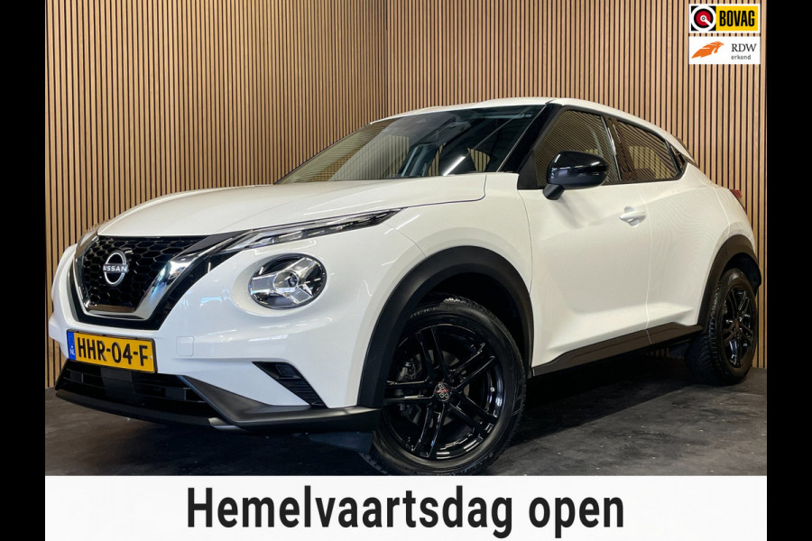 Nissan Juke 1.0 DIG-T Acenta|AUTOMAAT|BLACK/WHITE EDITION|STOELVERWARMING|APPLE CARPLAY|CAMERA|CLIMATE,CRUISE CONTROL|LANE|PDC-A|