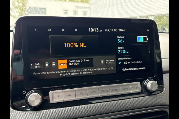 Hyundai Kona EV Fashion 64 kWh | 94,7% SOH | Trekhaak | Warmtepomp | Head-Up | 3Fase | Krell | Dodehoeksensoren | Camera |