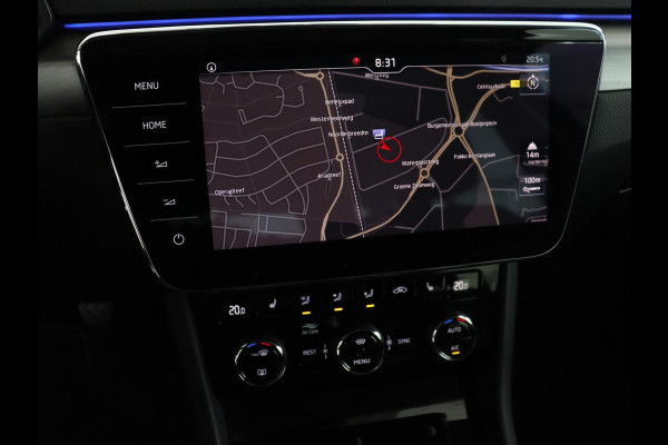 Škoda Superb 1.5 TSI Style | Panoramadak | Leder | Stoelverwarming | Carplay | Bi-Xenon | Navigatie | Canton Sound | Side Assist | Park Assist | Memory | Cruise control | Climate control