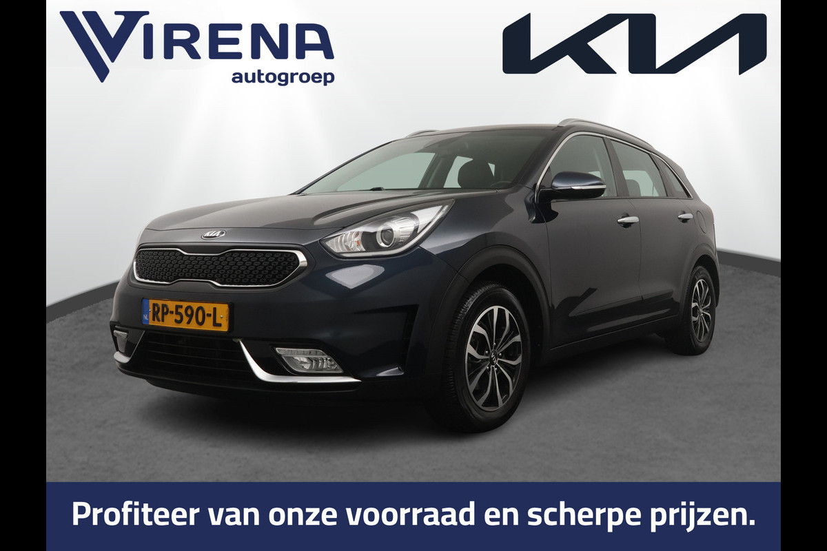 Kia Niro 1.6 GDi Hybrid DynamicLine - Cruise Control - Lichtmetalen Velgen - Navigatie - Climate Control - Apple/Android Carplay - Virena Zekerheidspakket €895