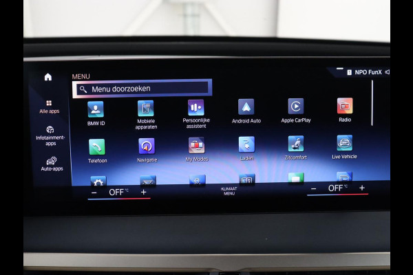 BMW iX xDrive40 High Executive 77 kWh | SOH 95,9% | Panoramadak | Laserlicht | Harman/Kardon | 360 Camera | Trekhaak | Leder | Head-Up | 22'' | Stoelverwarming | Carplay | Side Assist | Navigatie