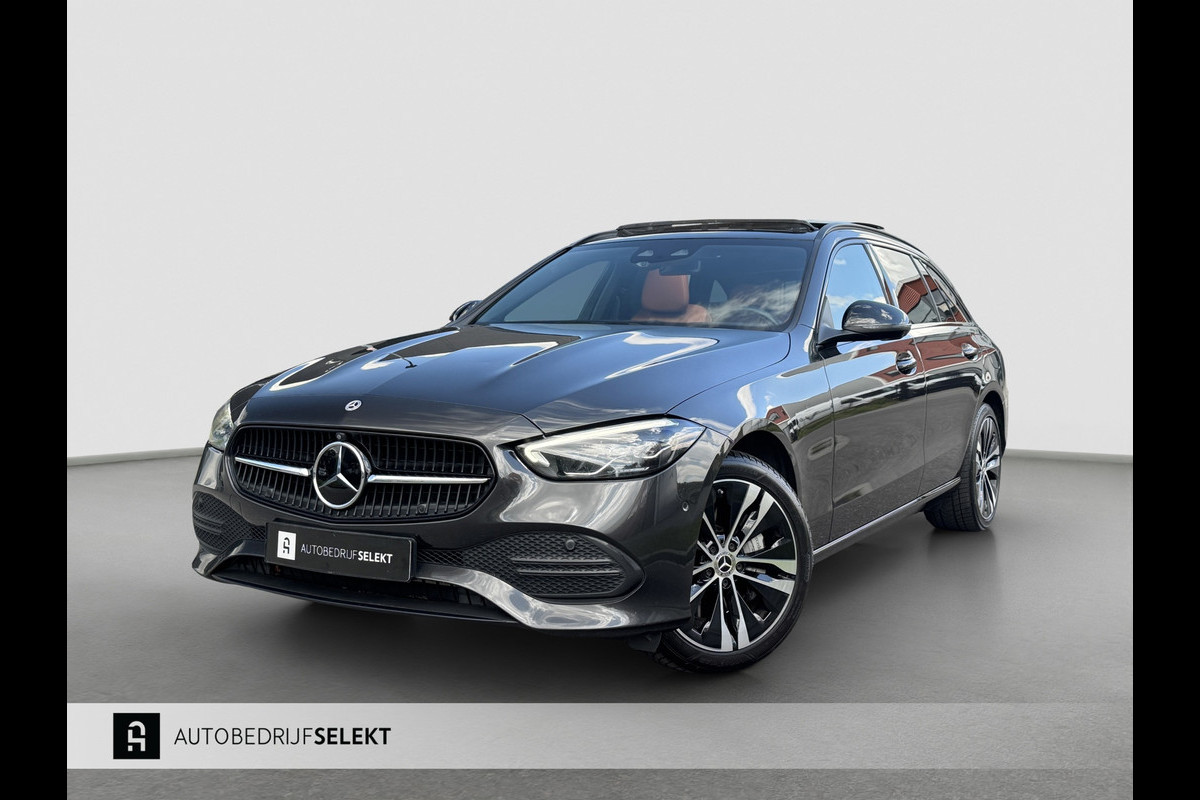 Mercedes-Benz C-Klasse Estate 300 e | Pano | Trekhaak | Distronic | Head-up | 360-camera | Sfeerverlichting | Nightpakket | MBUX