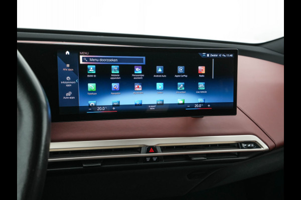 BMW iX xDrive40 High Executive 77 kWh [ 3-Fase ] {SOH-100%} (INCL.BTW) *HEAD-UP | LEATHER | TOP-VIEW | FULL-LED | MEMORY-PACK | HARMAN/KARDON | BLINDSPOT | WIDESCREEN-COCKPIT | HEATED-COMOFRTSEATS | DAB | AMBIENT-LIGHT | NAVI-FULLMAP | TOWBAR | 21''AL