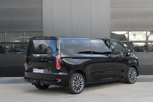 Ford Tourneo Custom 340 2.5 PHEV L2H1 Titanium X 232pk | 2x Schuifdeur | ACC | 360 camera | Leder | Navi | Verwarmd stuurwiel | 19" LM velgen