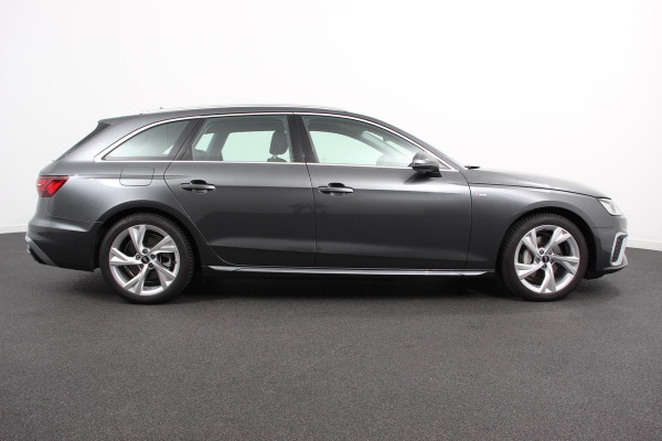 Audi A4 Avant 40 TFSI 204 pk S-tronic S Line Plus Navigatie Adaptive Cruise Control Parkeersensoren Camera Lane Assist Elektrische achterklep Stoelverwarming Ledverlichting Virtual Cockpit Climatronic