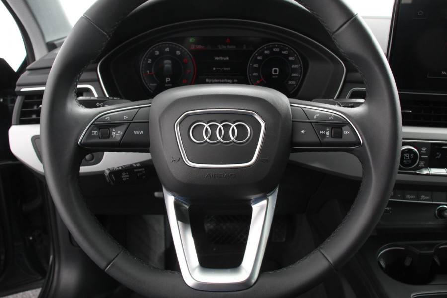 Audi A4 Avant 40 TFSI 204 pk S-tronic S Line Plus Navigatie Adaptive Cruise Control Parkeersensoren Camera Lane Assist Elektrische achterklep Stoelverwarming Ledverlichting Virtual Cockpit Climatronic