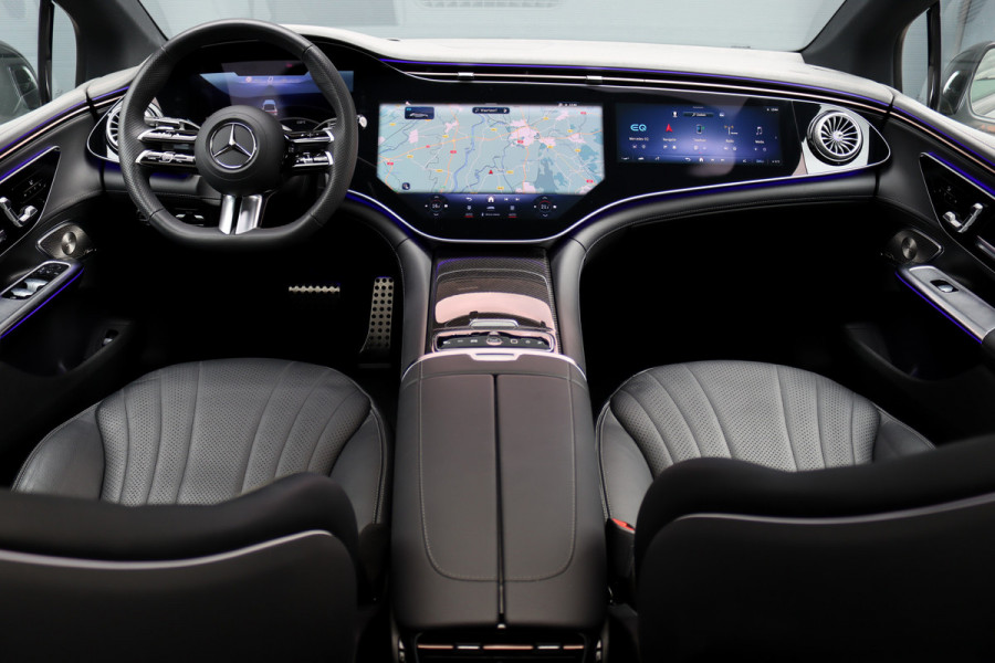 Mercedes-Benz EQE 350 AMG Line Premium+ 89 kWh | Hyperscreen | Distronic+ | Carbon | Burmester | Digital Light | HUD | Panoramadak | Surround Camera | Warmtepomp |
