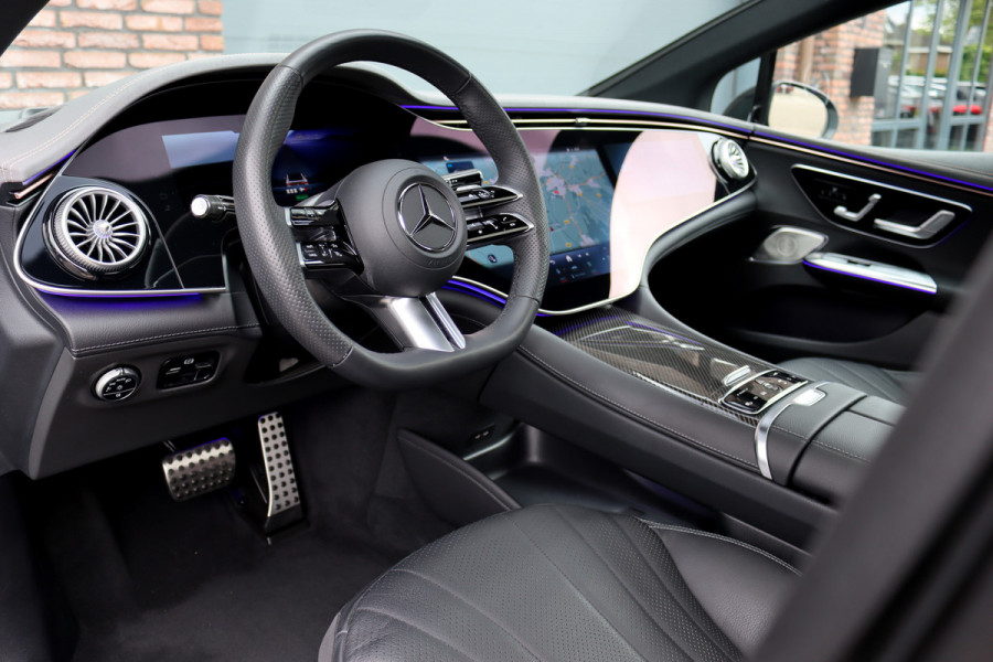 Mercedes-Benz EQE 350 AMG Line Premium+ 89 kWh | Hyperscreen | Distronic+ | Carbon | Burmester | Digital Light | HUD | Panoramadak | Surround Camera | Warmtepomp |