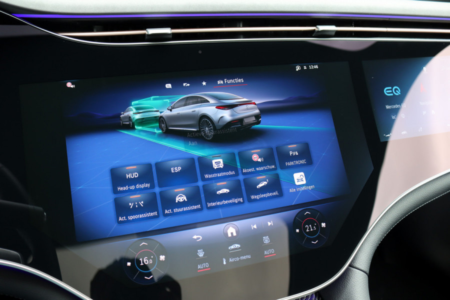 Mercedes-Benz EQE 350 AMG Line Premium+ 89 kWh | Hyperscreen | Distronic+ | Carbon | Burmester | Digital Light | HUD | Panoramadak | Surround Camera | Warmtepomp |