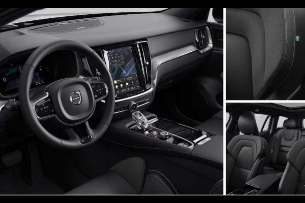 Volvo V60 T8 455PK Automaat AWD Ultra Perform. Ed. Dark Polestar Optimalisatie / Glossy black Logo voor en achterzijde / Long Range / 360 Camera / Harman Kardon audio / Head-up display / Panorama dak / Apple carplay / Android auto /