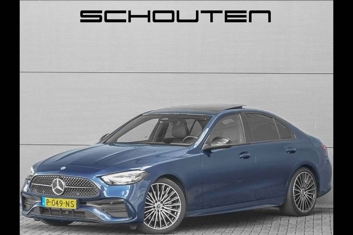 Mercedes-Benz C-Klasse 200 Launch Edition AMG Line Pano Burmester Trekhaak Camera Stoelverw