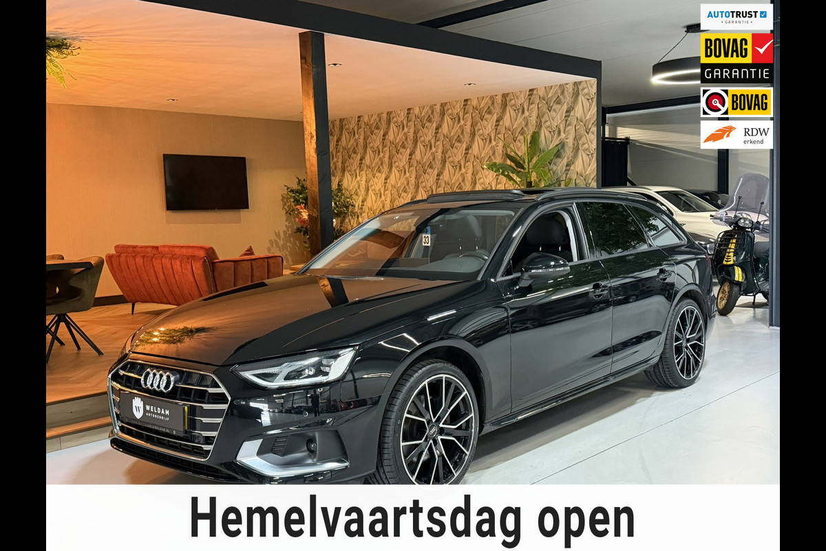 Audi A4 Avant 35 TFSI Advanced Garantie Pano Camera Elek Achterklep StoelVW Cruise Navi Clima Led Dab Keyless Rijklaar