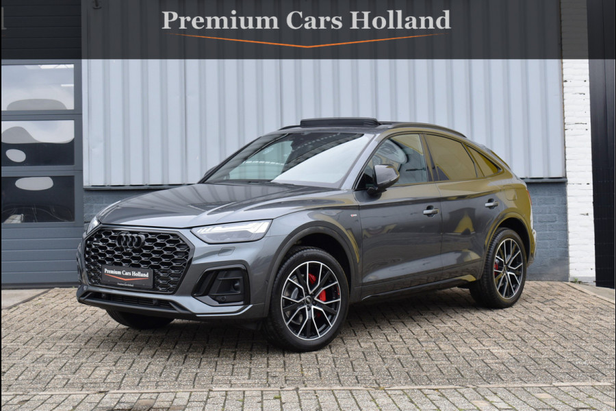 Audi Q5 Sportback 50 TFSI e S-Line 299 Pk Pano RS-Leder Rood Stiksel HUD Sfeer Keyless Trekhaak SQ5