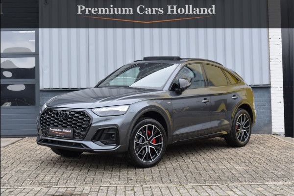 Audi Q5 Sportback 50 TFSI e S-Line 299 Pk Pano RS-Leder Rood Stiksel HUD Sfeer Keyless Trekhaak SQ5