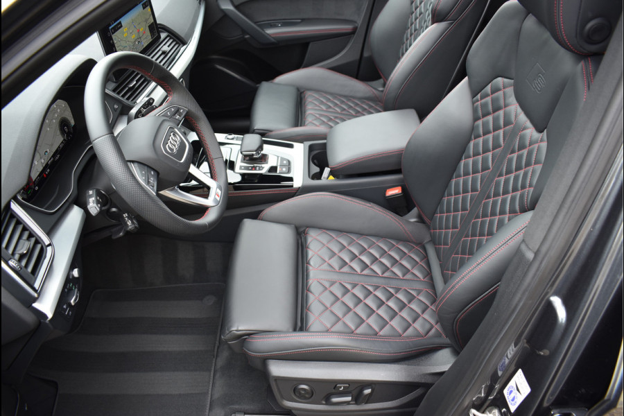 Audi Q5 Sportback 50 TFSI e S-Line 299 Pk Pano RS-Leder Rood Stiksel HUD Sfeer Keyless Trekhaak SQ5