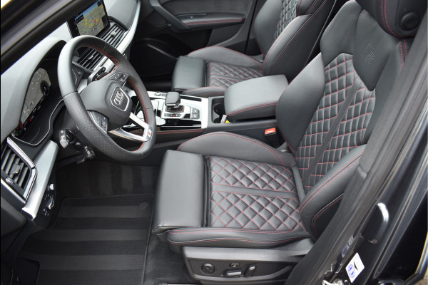 Audi Q5 Sportback 50 TFSI e S-Line 299 Pk Pano RS-Leder Rood Stiksel HUD Sfeer Keyless Trekhaak SQ5
