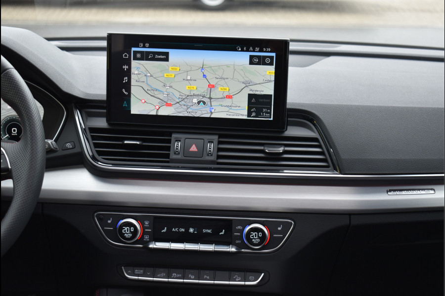 Audi Q5 Sportback 50 TFSI e S-Line 299 Pk Pano RS-Leder Rood Stiksel HUD Sfeer Keyless Trekhaak SQ5