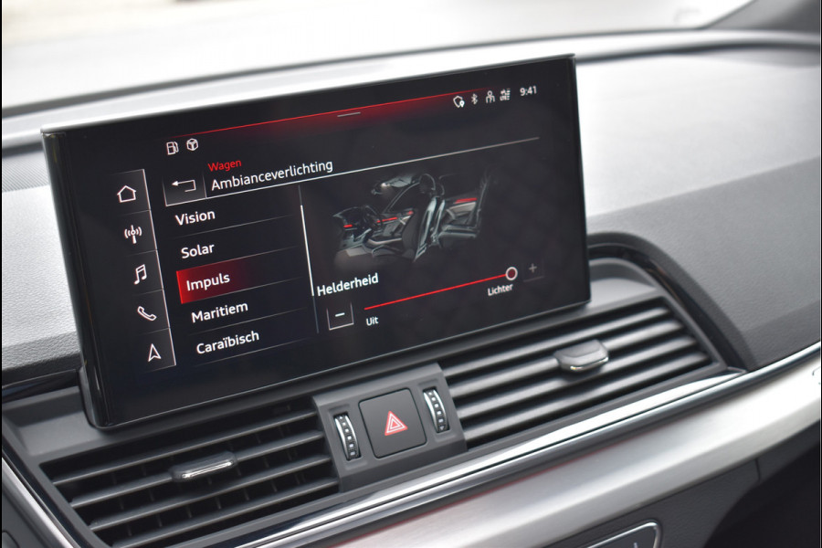 Audi Q5 Sportback 50 TFSI e S-Line 299 Pk Pano RS-Leder Rood Stiksel HUD Sfeer Keyless Trekhaak SQ5