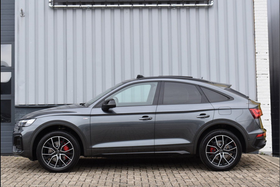 Audi Q5 Sportback 50 TFSI e S-Line 299 Pk Pano RS-Leder Rood Stiksel HUD Sfeer Keyless Trekhaak SQ5