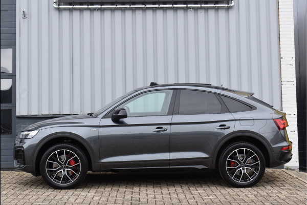 Audi Q5 Sportback 50 TFSI e S-Line 299 Pk Pano RS-Leder Rood Stiksel HUD Sfeer Keyless Trekhaak SQ5