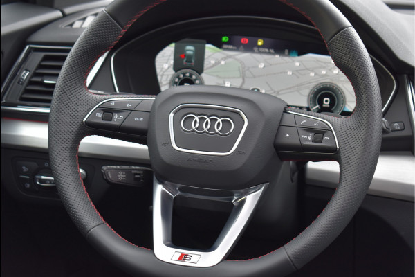 Audi Q5 Sportback 50 TFSI e S-Line 299 Pk Pano RS-Leder Rood Stiksel HUD Sfeer Keyless Trekhaak SQ5