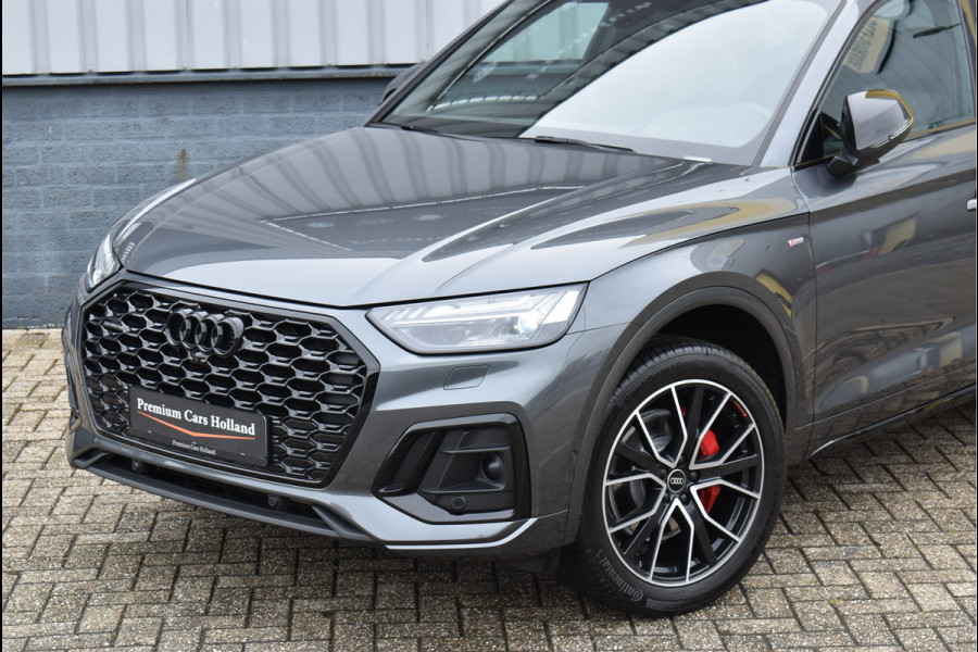 Audi Q5 Sportback 50 TFSI e S-Line 299 Pk Pano RS-Leder Rood Stiksel HUD Sfeer Keyless Trekhaak SQ5