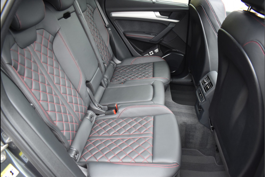 Audi Q5 Sportback 50 TFSI e S-Line 299 Pk Pano RS-Leder Rood Stiksel HUD Sfeer Keyless Trekhaak SQ5