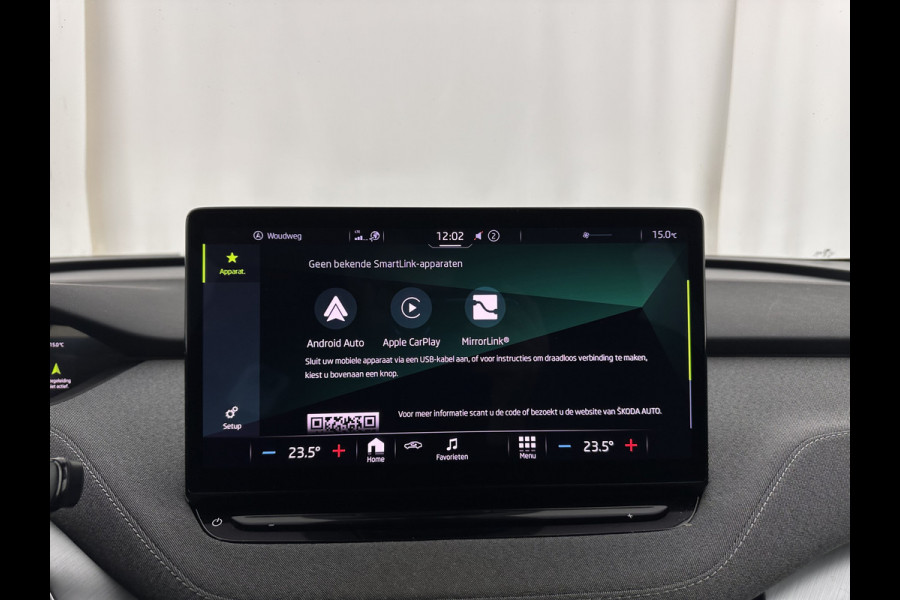 Škoda ENYAQ iV 60 [ 3-Fase-11kW ] {SOH-88%} (INCL-BTW) *LEATHER-FABRIC | FULL-LED | DIGI-COCKPIT | CAMERA | KEYLESS | NAVI-FULLMAP | AMBIENTLIGHT | ECC | HEATED-COMFORTSEATS | PRIVACY-GLASS | DAB+ | PDC | CRUISE | 19"ALU*