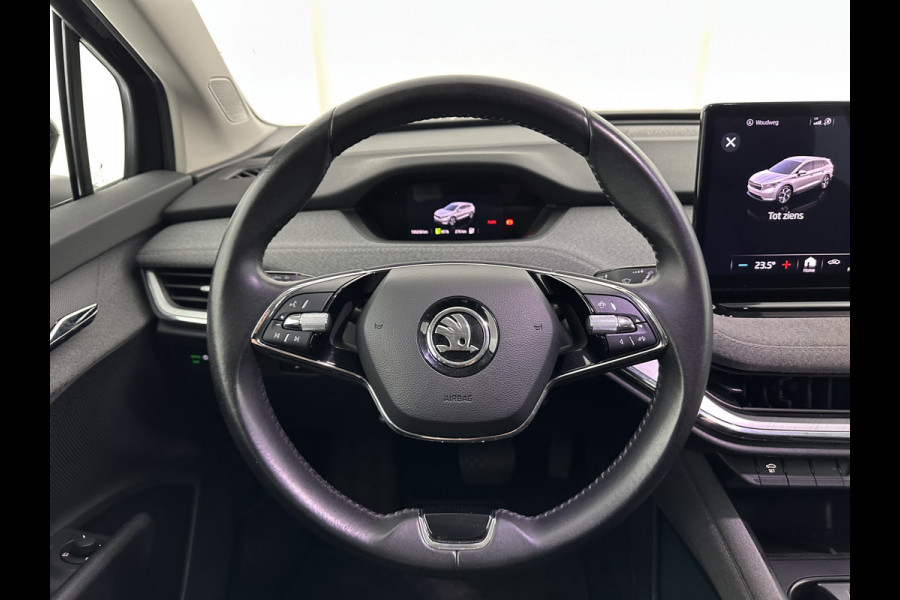 Škoda ENYAQ iV 60 [ 3-Fase-11kW ] {SOH-88%} (INCL-BTW) *LEATHER-FABRIC | FULL-LED | DIGI-COCKPIT | CAMERA | KEYLESS | NAVI-FULLMAP | AMBIENTLIGHT | ECC | HEATED-COMFORTSEATS | PRIVACY-GLASS | DAB+ | PDC | CRUISE | 19"ALU*