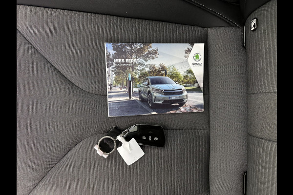 Škoda ENYAQ iV 60 [ 3-Fase-11kW ] {SOH-88%} (INCL-BTW) *LEATHER-FABRIC | FULL-LED | DIGI-COCKPIT | CAMERA | KEYLESS | NAVI-FULLMAP | AMBIENTLIGHT | ECC | HEATED-COMFORTSEATS | PRIVACY-GLASS | DAB+ | PDC | CRUISE | 19"ALU*