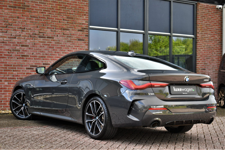 BMW 4 Serie Coupé 420i M-Sport | NL-auto | Dravitgrau | 19inch | Laser | El-klep
