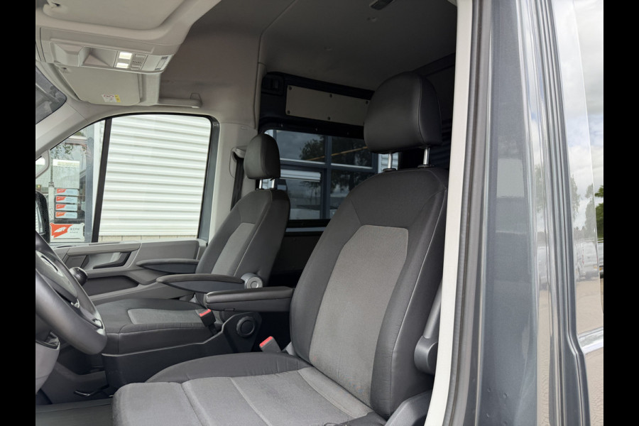 Volkswagen Crafter 35 2.0 TDI 177pk L3H3 ( L2H2 ) DC 6 persoons Comfortline / euro 6 / bpm vrij / vaste prijs rijklaar € 31.950 ex btw / lease vanaf € 521 / airco / cruise / grijs metallic !