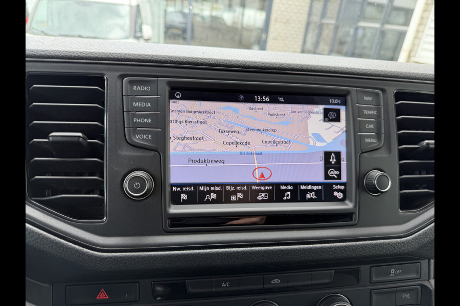 Volkswagen Crafter 35 2.0 TDI 177pk L3H3 ( L2H2 ) DC 6 persoons Comfortline / euro 6 / bpm vrij / vaste prijs rijklaar € 31.950 ex btw / lease vanaf € 521 / airco / cruise / grijs metallic !