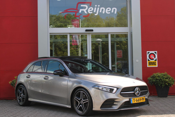 Mercedes-Benz A-Klasse 220 190PK AUTOMAAT BUSINESS SOLUTION AMG | PANORAMA SCHUIF/KANTEL DAK | SFEER VERLICHTING VOOR + ACHTER | STOEL VERWARMING OP BEIDE VOORSTOELEN | MULTIBEAM LED KOPLAMPEN | ACHTERUITRIJ CAMERA | APPLE CARPLAY/ANDROID AUTO | NAVIGATIE | CRUISE CONTROL | NIGHT PAKKET | VERKEERSLICHTEN WEERGAVE | 17" LICHTMETALEN VELGEN AMG | HEMELBEKLEDING ZWART | MBUX MULTIMEDIA SYSTEEM | SPORTSTOELEN | PARKEERSENSOREN VOOR + ACHTER | DRAADLOZE TELEFOONLADER |