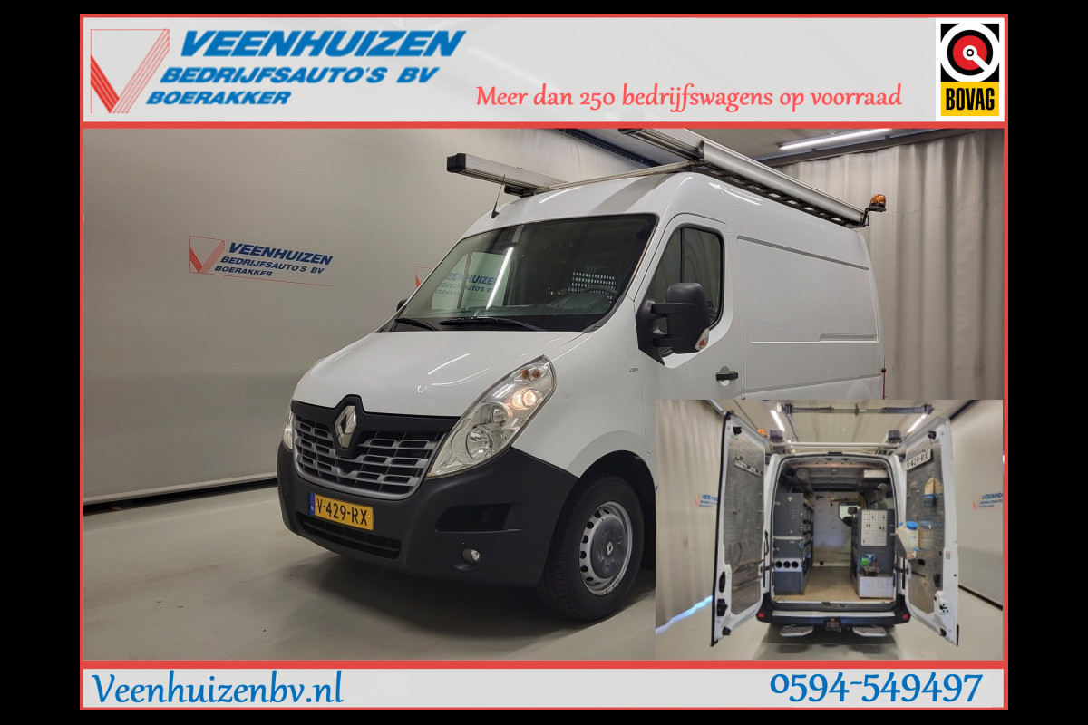 Renault Master 2.3dCi 131pk L2/H2 Werkplaats Inrichting Euro 6!