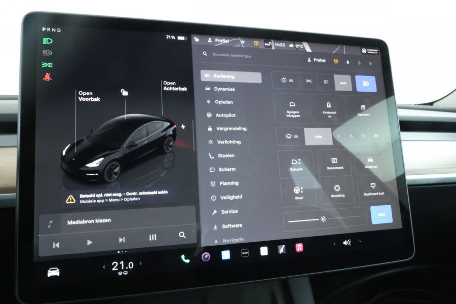 Tesla Model 3 Long Range AWD 75 kWh 91% soh Leer panorama, Climate