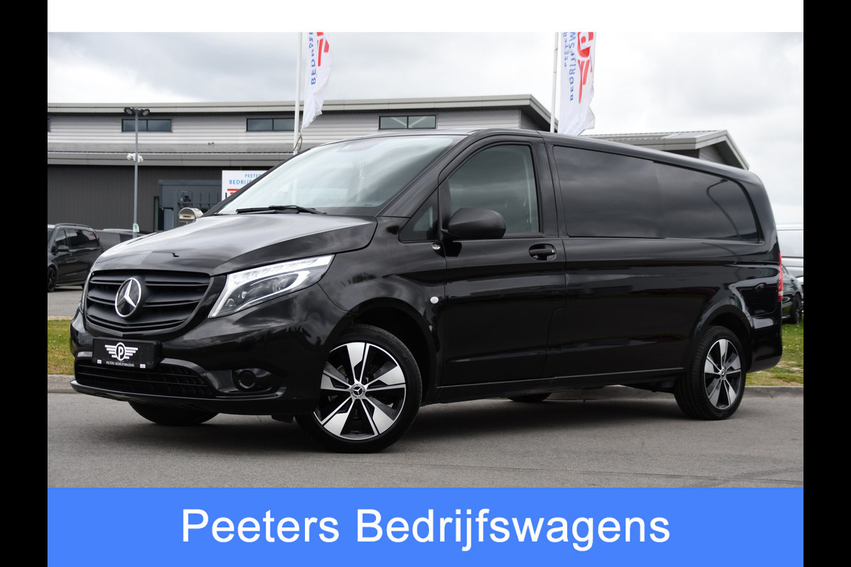Mercedes-Benz Vito 116 CDI L3 DC Black Edition Cruise, Camera, Carplay, LED, 164pk, Leder, Stoelverwarming, Multimedia, Uniek!