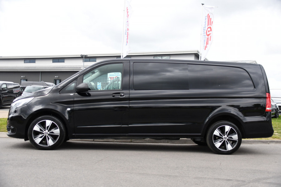Mercedes-Benz Vito 116 CDI L3 DC Black Edition Cruise, Camera, Carplay, LED, 164pk, Leder, Stoelverwarming, Multimedia, Uniek!