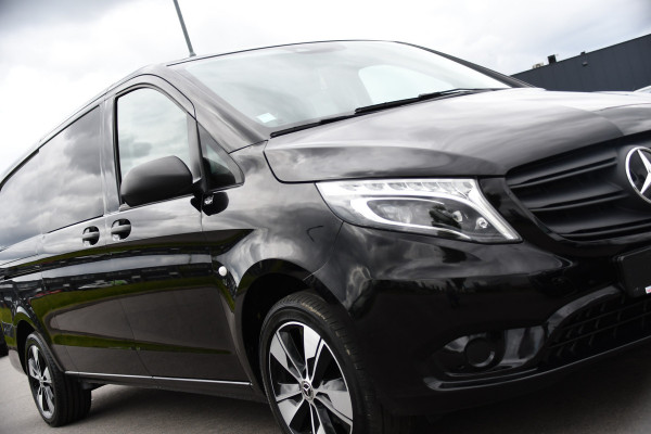 Mercedes-Benz Vito 116 CDI L3 DC Black Edition Cruise, Camera, Carplay, LED, 164pk, Leder, Stoelverwarming, Multimedia, Uniek!
