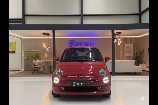 Fiat 500 1.0 Hybrid Club Cruise Led Navi Carplay Airco Sportstoelen Leder