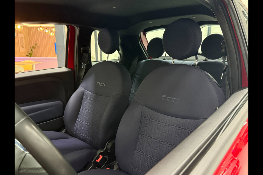 Fiat 500 1.0 Hybrid Club Cruise Led Navi Carplay Airco Sportstoelen Leder