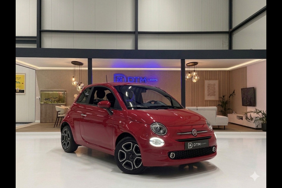 Fiat 500 1.0 Hybrid Club Cruise Led Navi Carplay Airco Sportstoelen Leder