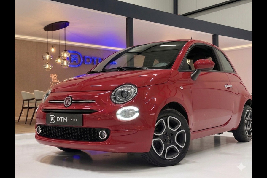Fiat 500 1.0 Hybrid Club Cruise Led Navi Carplay Airco Sportstoelen Leder