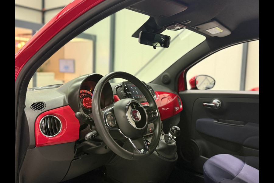 Fiat 500 1.0 Hybrid Club Cruise Led Navi Carplay Airco Sportstoelen Leder