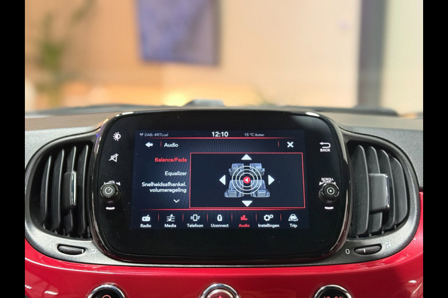 Fiat 500 1.0 Hybrid Club Cruise Led Navi Carplay Airco Sportstoelen Leder