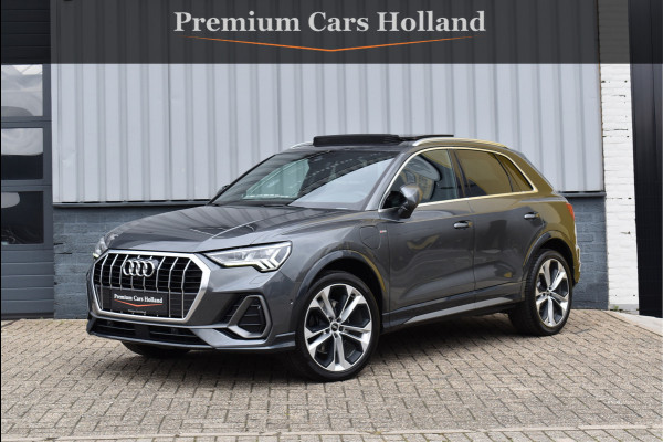 Audi Q3 45 TFSI e S-Line 245 Pk Pano Memory Sfeer Matrix 360 Camera ACC Keyless Vol Lederen Sportstoelen 20 Inch