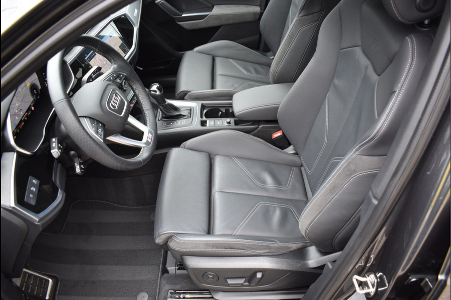 Audi Q3 45 TFSI e S-Line 245 Pk Pano Memory Sfeer Matrix 360 Camera ACC Keyless Vol Lederen Sportstoelen 20 Inch