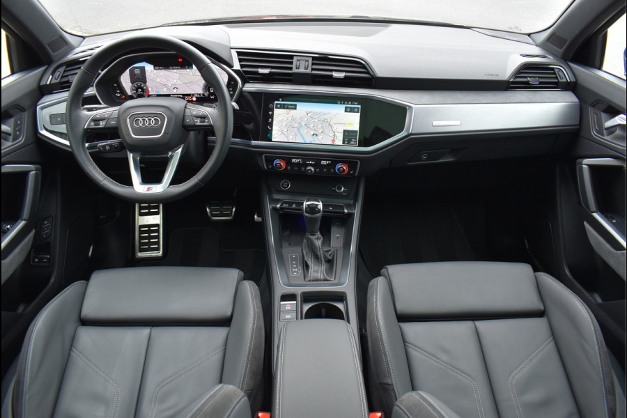 Audi Q3 45 TFSI e S-Line 245 Pk Pano Memory Sfeer Matrix 360 Camera ACC Keyless Vol Lederen Sportstoelen 20 Inch