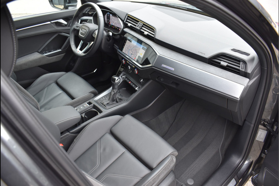 Audi Q3 45 TFSI e S-Line 245 Pk Pano Memory Sfeer Matrix 360 Camera ACC Keyless Vol Lederen Sportstoelen 20 Inch