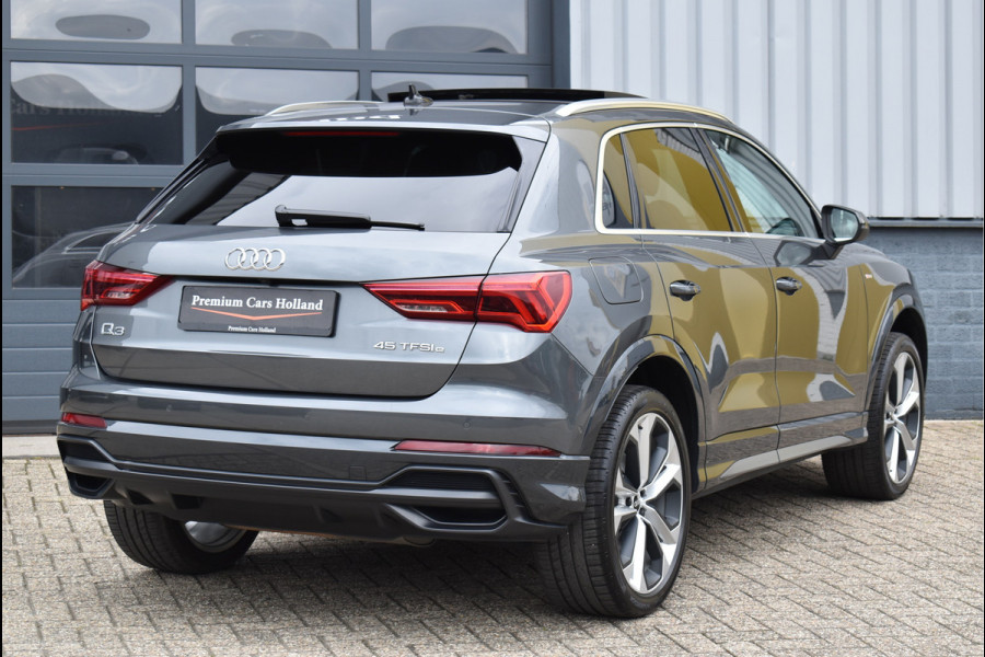Audi Q3 45 TFSI e S-Line 245 Pk Pano Memory Sfeer Matrix 360 Camera ACC Keyless Vol Lederen Sportstoelen 20 Inch